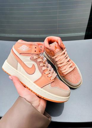 Кроссовки air jordan retro 1 ripe orange