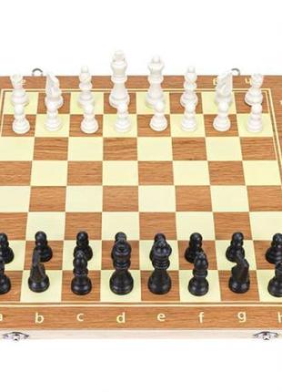 Набор 3 в 1 шахматы + шашки + нарды, 40см