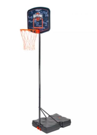 Дитяче баскетбольне кільце/кошик стійка tarmak (від 1,6 м до 2,2 м) на колісах синя4 фото