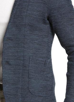 Чоловічий піджак сіро-синій lc waikiki / лз вайкікі з накладними кишенями3 фото