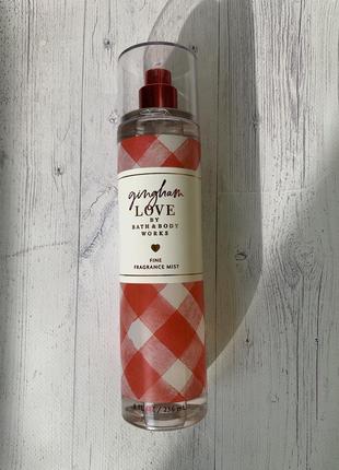 Мист спрей bath &amp; body works gingham love