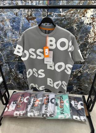 Hugo boss оверсайз футболка / хьюго босс чоловіча футболка