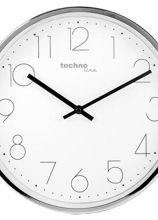 Часы настенные technoline wt7210 white/silver (wt7210)