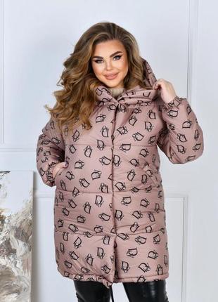 Зимнее пальто лаке на синтепоне