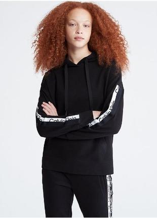 Calvin klein розмір s толстовка худі світшот на флісі з логотипом оригінал