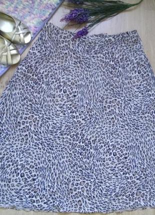 Шикарна спідниця а-силуету з принтом рептилії marks & spencer/4xl/ великий розмір спідниця2 фото