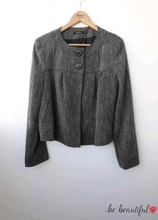 Меланжевый пиджак свободного кроя большой размер xxl 2xl16 р.1 фото