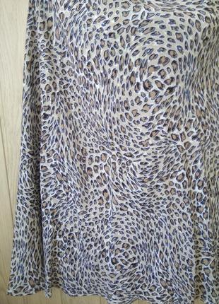 Шикарная юбка а-силуэта с принтом рептилии marks & spencer/4xl/ большой размер спідниця
