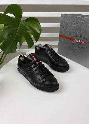 Оригинальные женские кроссовки кеды prada