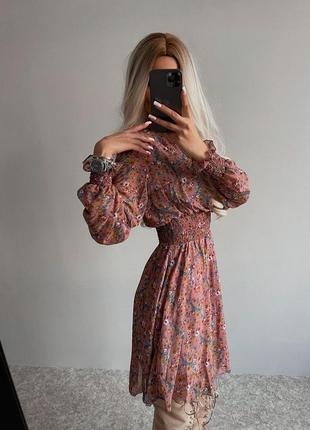 Сукня "аміна" з турецького шифону. на спині крапля з діючим ґудзиком6 фото