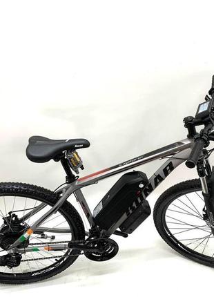 Електровелосипед гірський cubic-bike konar 29" сірий алюмінієвий 500 w 48 v 13ah lg4 фото