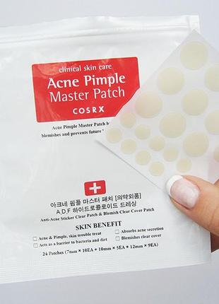 Противовоспалительные патчи от акне cosrx acne pimple master patch4 фото