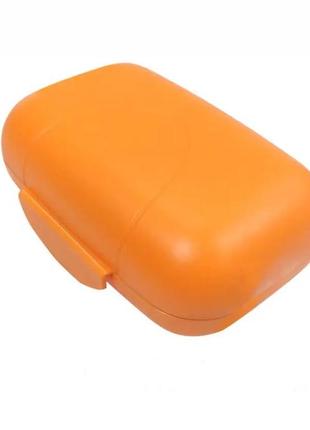 Мильниця дорожній із затискачем, 11,4*7,6*4,3 см, жовтогаряча, тм алеана, україна