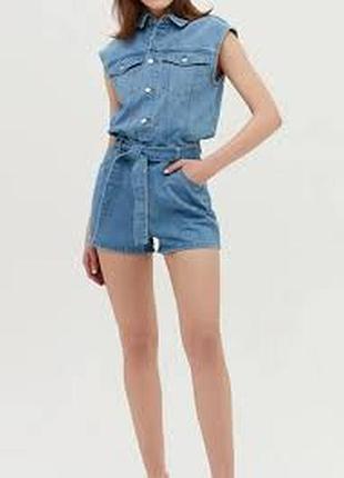 Джинсовий літній ромпер