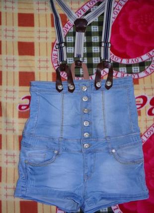 Джинсовые шорты комбинезон legend р.29