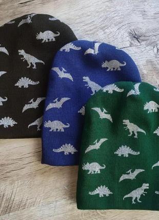 Шапка для мальчика dinosaurs