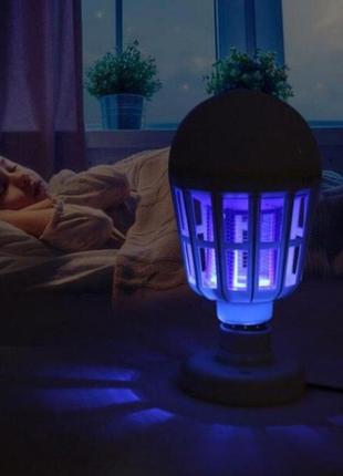 Светодиодная лампа приманка для насекомых zapp light, электрическая ловушка для насекомых, противомоскитная лампа от комаров2 фото