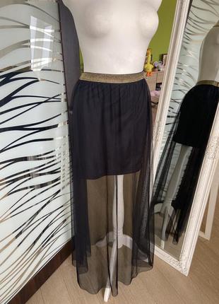 Юбка черная фатин