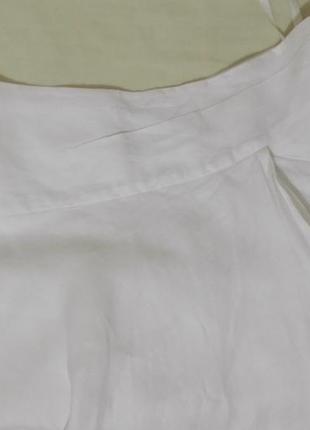 Дизайнерская юбка белая льняная люкс бренд *john richmond* 46-52р2 фото