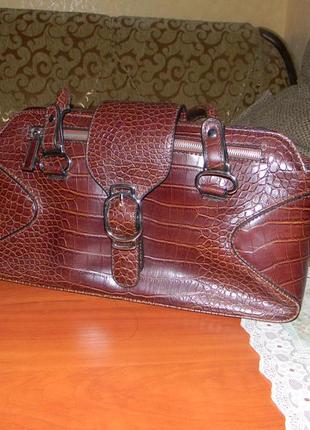 Сумка tosoco под крокодила