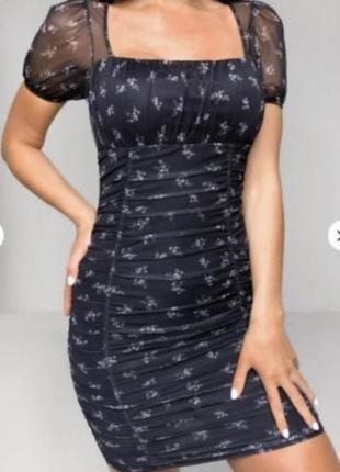 Сукня сітка в квіти  missguided р.10