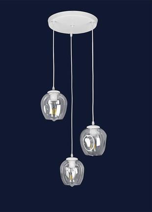 Люстра підвісна 756pr0231f-3 wh+cl (300)