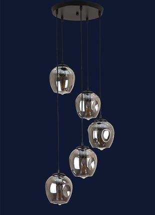 Люстра підвісна 756pr0231f-5 bk+bk (300)