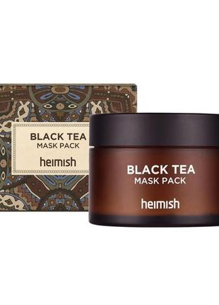 Заспокійлива маска для обличчя з чорним чаєм heimish black tea mask pack 110ml