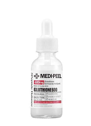 Осветляющая ампульная сыворотка с глутатионом medi-peel bio intense gluthione 600 white ampoule 30ml