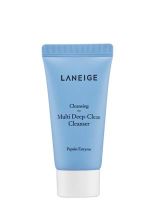 Пенка для глубокого очищения кожи лица laneige multi deep-clean cleanser 30ml