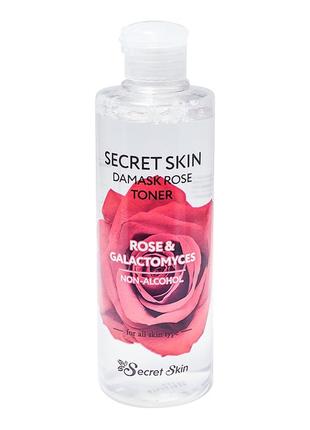 Тонер для обличчя з екстрактом троянди secret skin damask rose toner 250ml