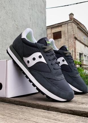 Мужские кроссовки saucony jazz original 2044-635s dark gray1 фото