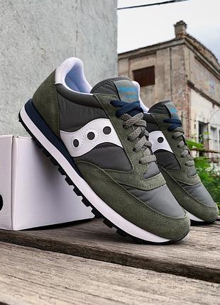 Мужские кроссовки saucony jazz original 2044-637s green olive