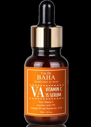 Сыворотка с витамином c (15% аскорбиновой кислоты cos de baha vitamin c 15 serum1 фото