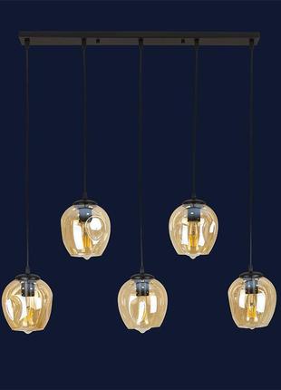 Люстра в стиле лофт 756pr0231f-5 bk+br (700)