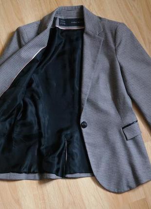 Базовый пиджак-блейзер zara в стиле preppy4 фото