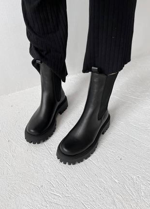 Челси черные женские