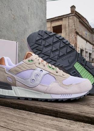 Мужские кроссовки saucony shadow 5000 70665-5s white/gray2 фото