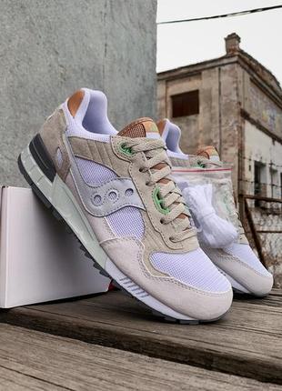 Мужские кроссовки saucony shadow 5000 70665-5s white/gray1 фото