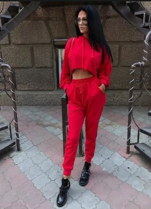 🌿спортивный костюм сбоку в полоску, свитшот кроп топ, штаны с высокой посадкой🔥