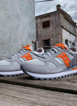 Мужские кроссовки saucony shadow original 2108-812s gray/orange3 фото