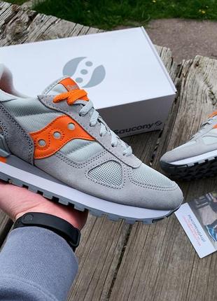 Чоловічі кросівки saucony shadow original 2108-812s gray/orange4 фото