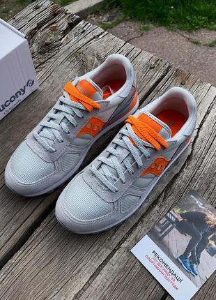 Чоловічі кросівки saucony shadow original 2108-812s gray/orange8 фото