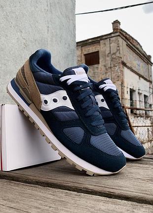 Мужские кроссовки saucony shadow original 2108-811s navy/sand
