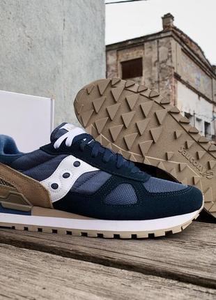 Чоловічі кросівки saucony shadow original 2108-811s navy/sand2 фото