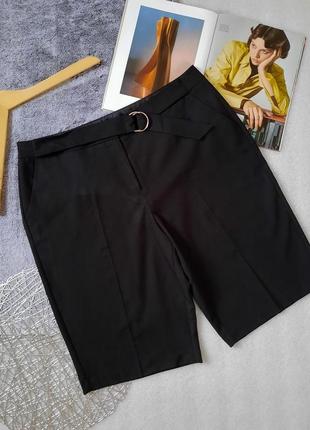 Черные базовые женские шорты для  города  городские шорты