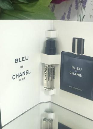 Chanel bleu chanel eau de parfum парфюмированная вода мужская, 1.5 мл (пробник)2 фото