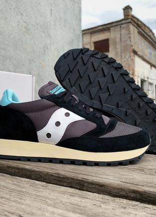 Женские кроссовки saucony jazz 81 nm 60613-12s black blue2 фото