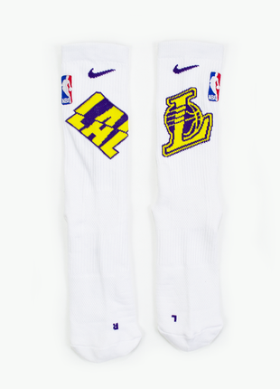 Баскетбольные носки nike elite los angeles lakers nba1 фото