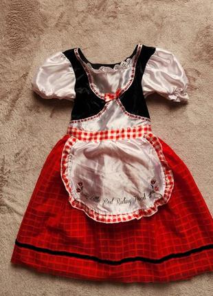 Платье карнавальное красная шапочка